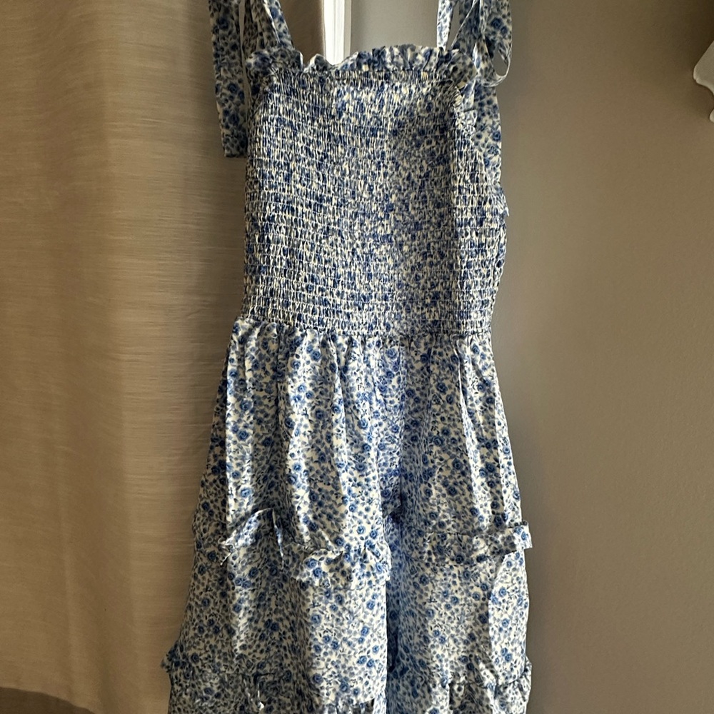 SHEIN floral dress with tie straps
